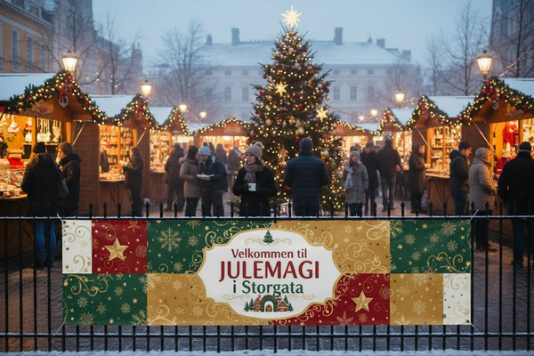 endre teksten til Velkommen til Julemagi i storgata