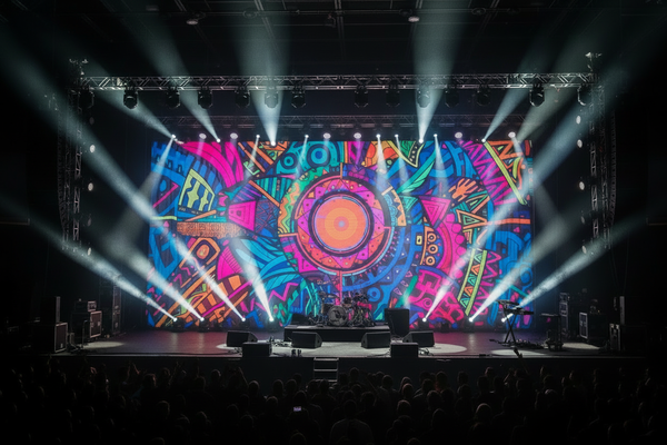 gi litt mindre baklys i backdroppen så den blir litt mørkere