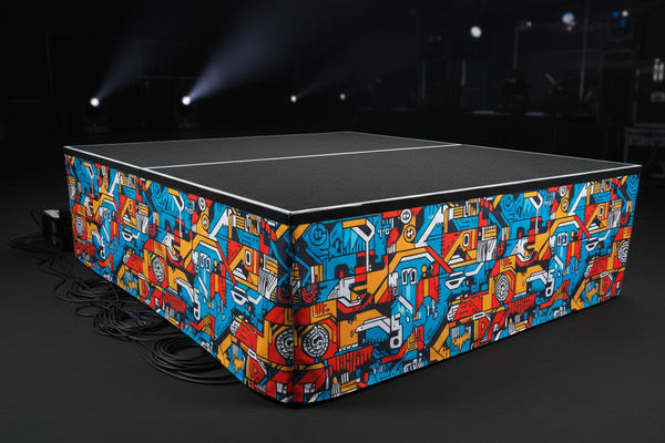 trommeriser med skjørtekant med eget design