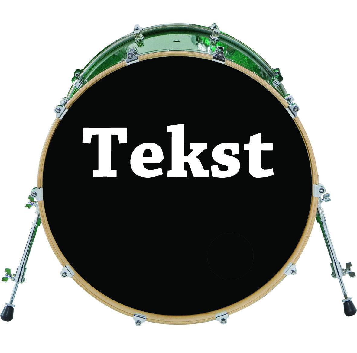 Tekstlogo basstromme (montere selv)